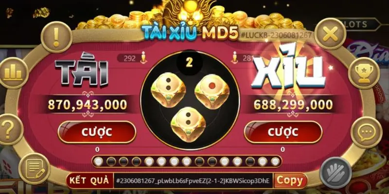 Tài Xỉu MD5 là tựa game hấp dẫn, minh bạch cao